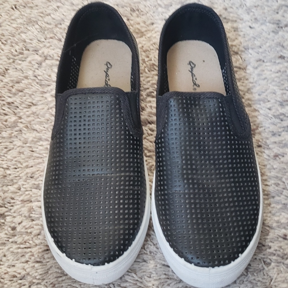 Black slip ons